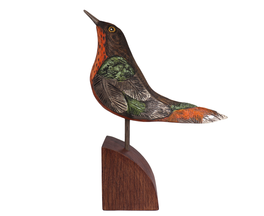 ルータ【1点もの】幸せを呼ぶ小鳥シリーズ　Happy Wooden Birds