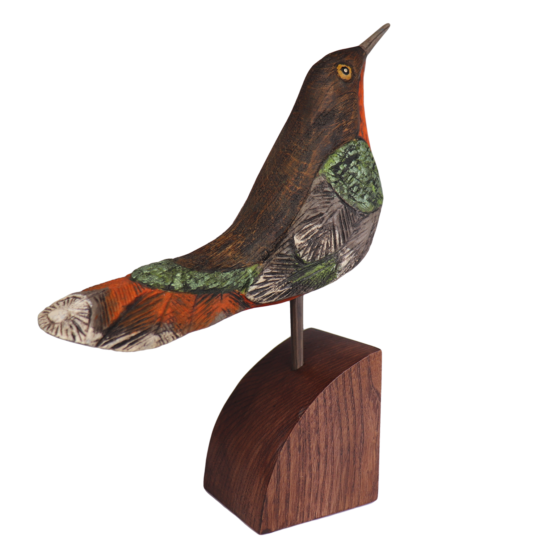 ルータ【1点もの】幸せを呼ぶ小鳥シリーズ　Happy Wooden Birds