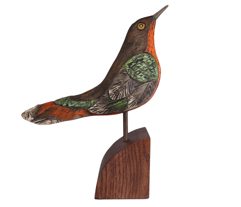ルータ【1点もの】幸せを呼ぶ小鳥シリーズ　Happy Wooden Birds